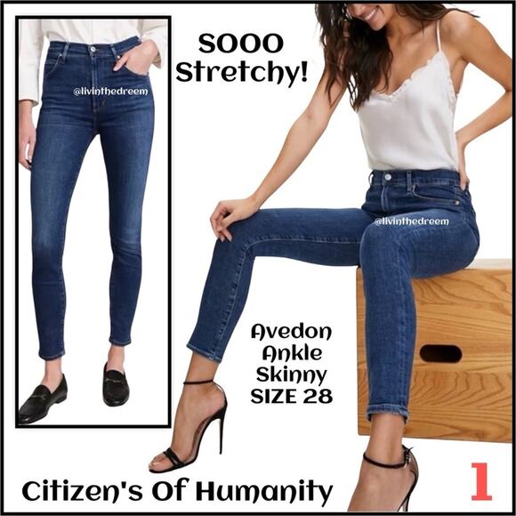 Citizens Of Humanity Avedon Ankle Skinny Women's Jeans SZ 28 $219 - Picture 1 of 16
